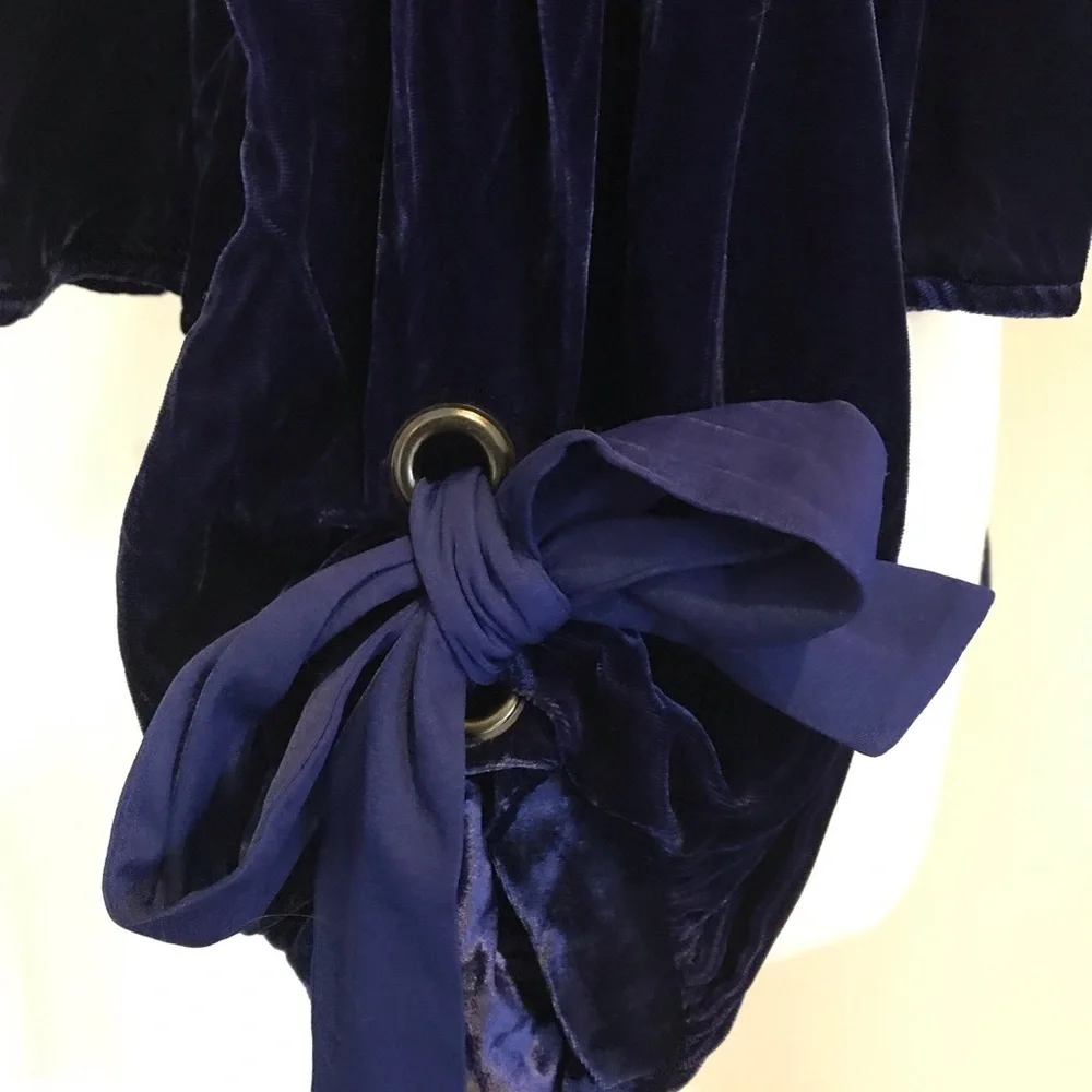 Blue Velvet Top